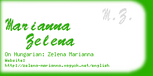 marianna zelena business card